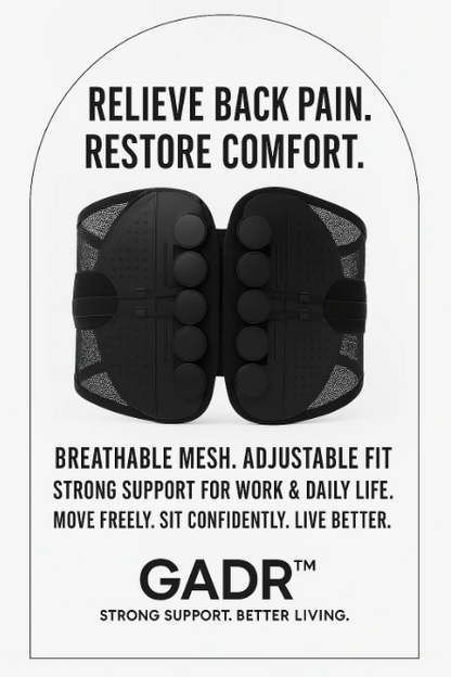 GADR Lumbar Support Waist Brace